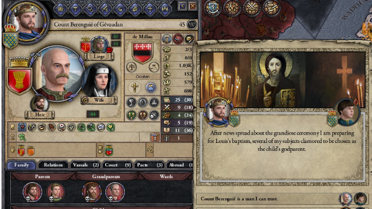 Count Berenguiue, made godfather of Prince Louis, July 1084.PNG